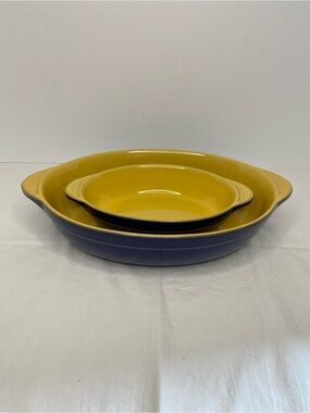 Denby Oval Oven Dish Set - Chef’s Blue